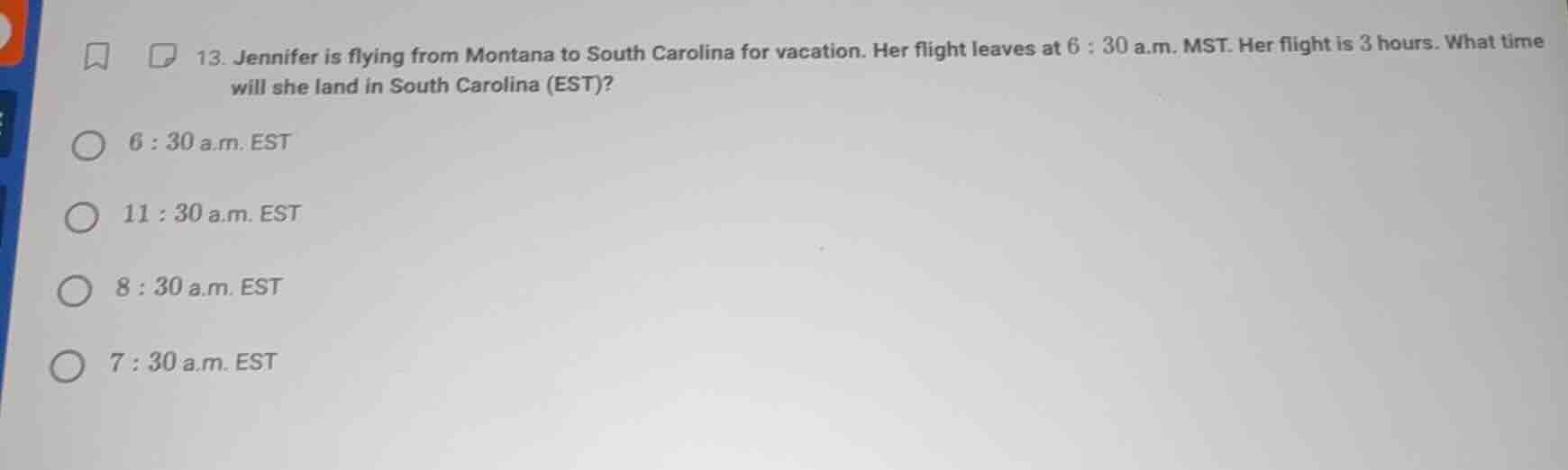 13. jennifer is flying from montana to south carolina for vacation. her…