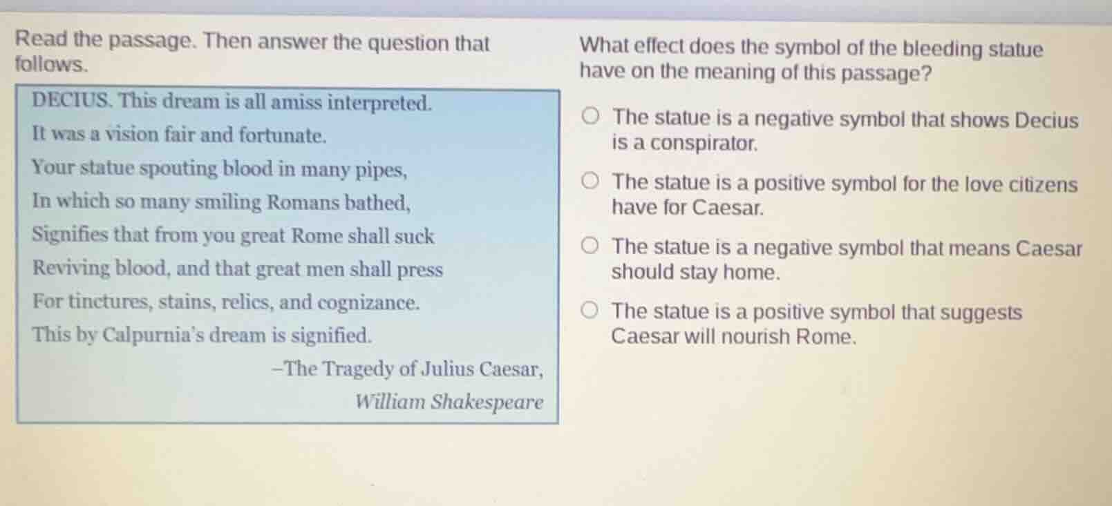read the passage. then answer the question that follows. decius. this d…