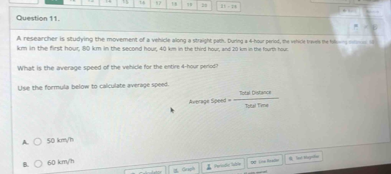 question 11. a researcher is studying the movement of a vehicle along a…