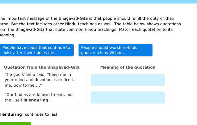 one important message of the bhagavad - gita is that people should fulf…