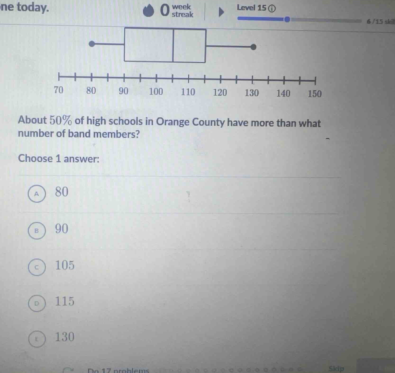 about 50% of high schools in orange county have more than what number o…