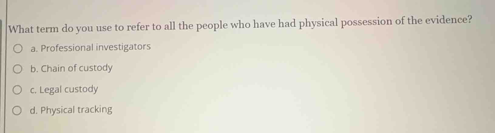 what term do you use to refer to all the people who have had physical p…