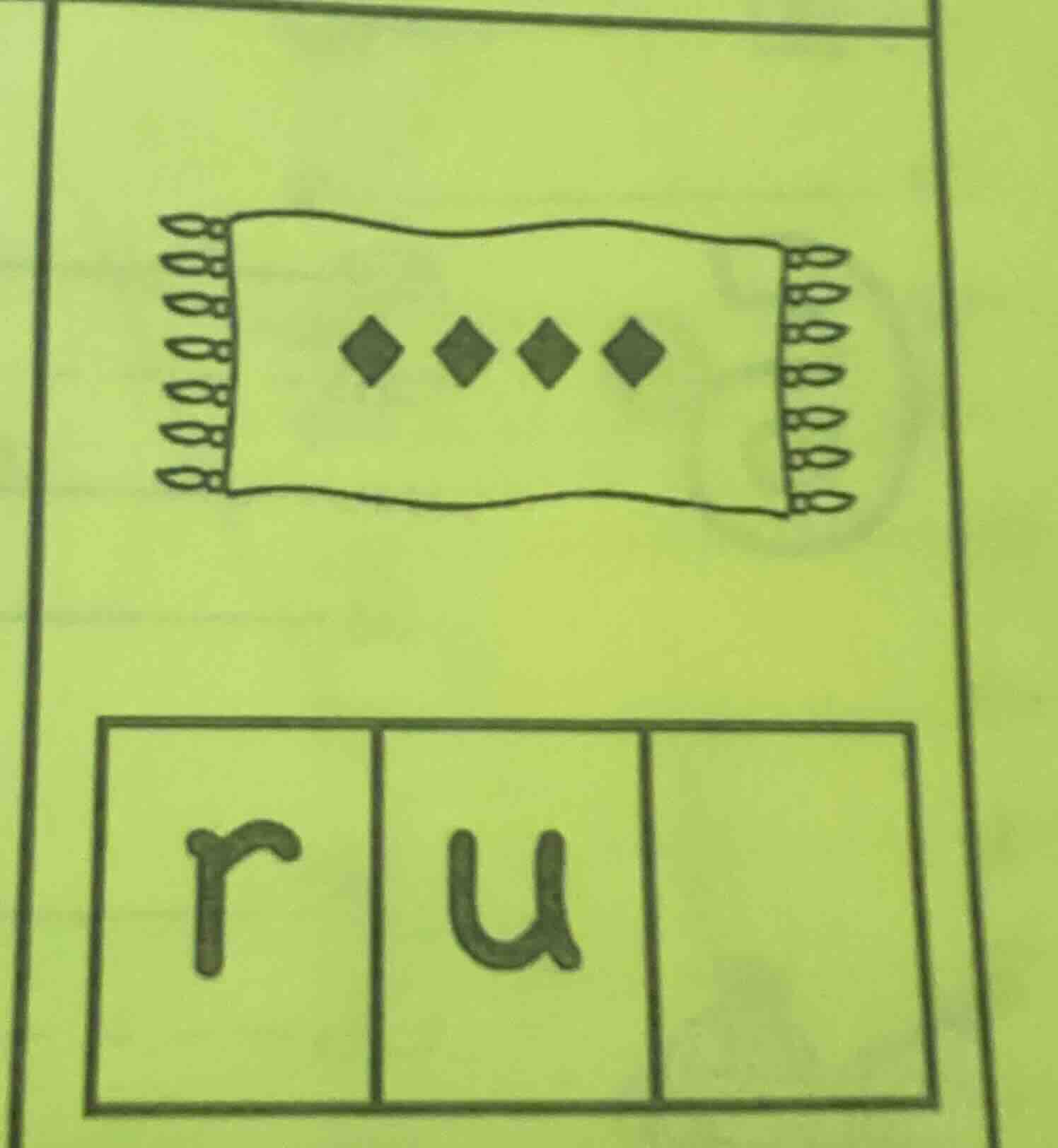 there is a drawing of a scarf with four diamonds on it and below are th…