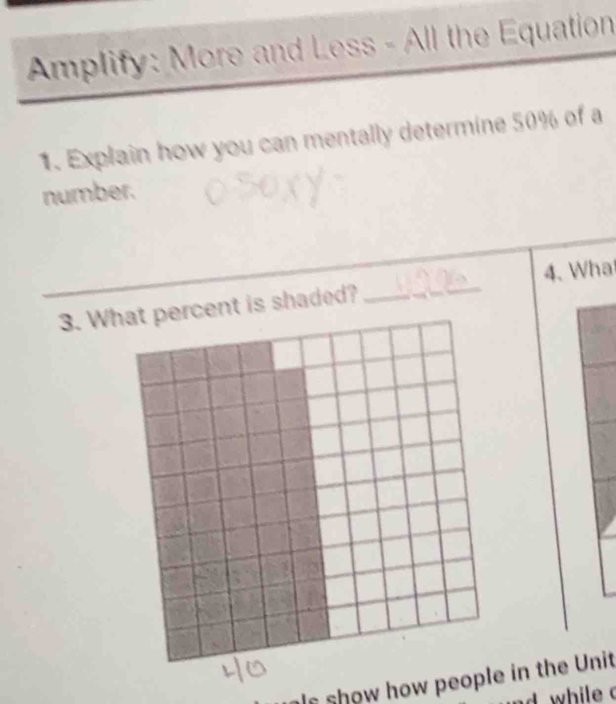 amplify: more and less - all the equation 1. explain how you can mental…