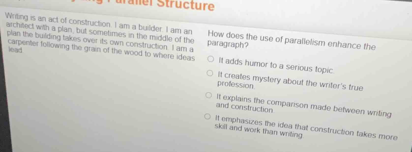 writing is an act of construction. i am a builder. i am an architect wi…