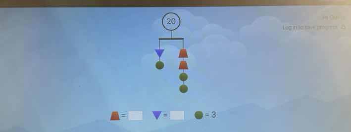 given a balance diagram with total 20 at the top. on the left side, the…