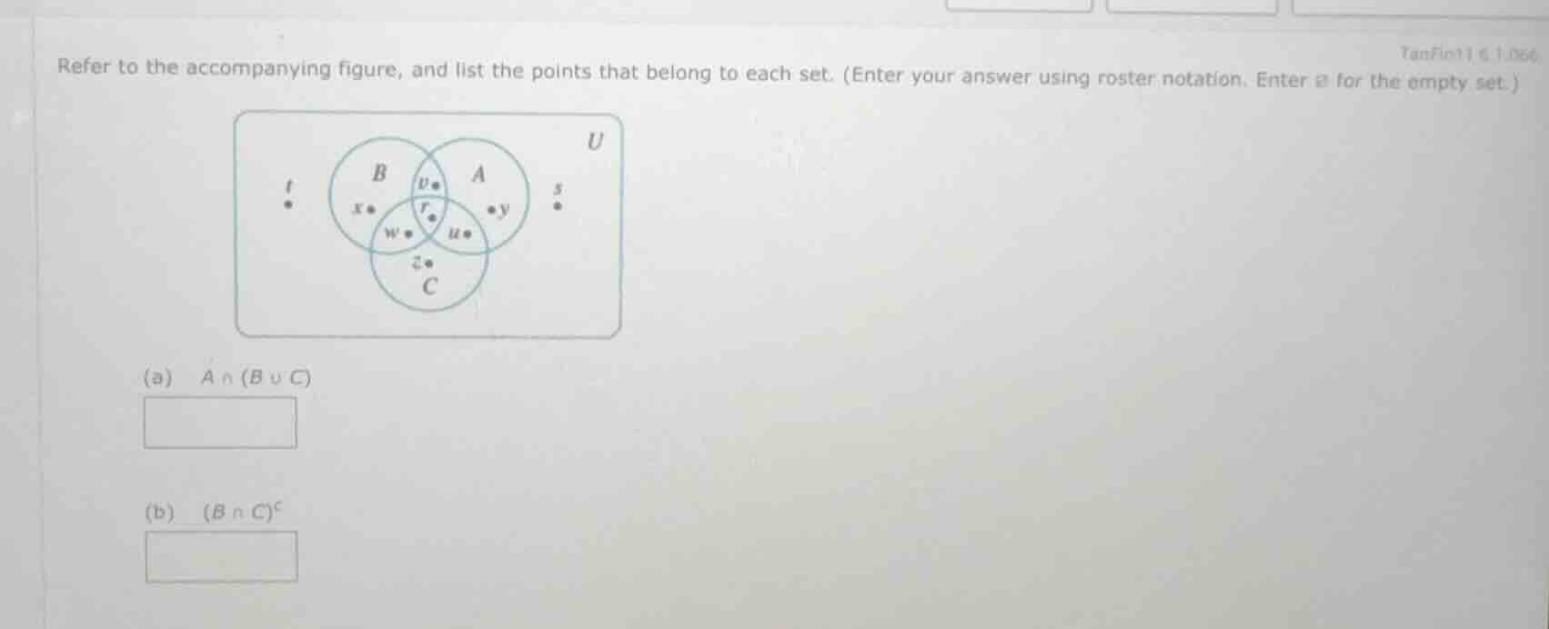 refer to the accompanying figure, and list the points that belong to ea…