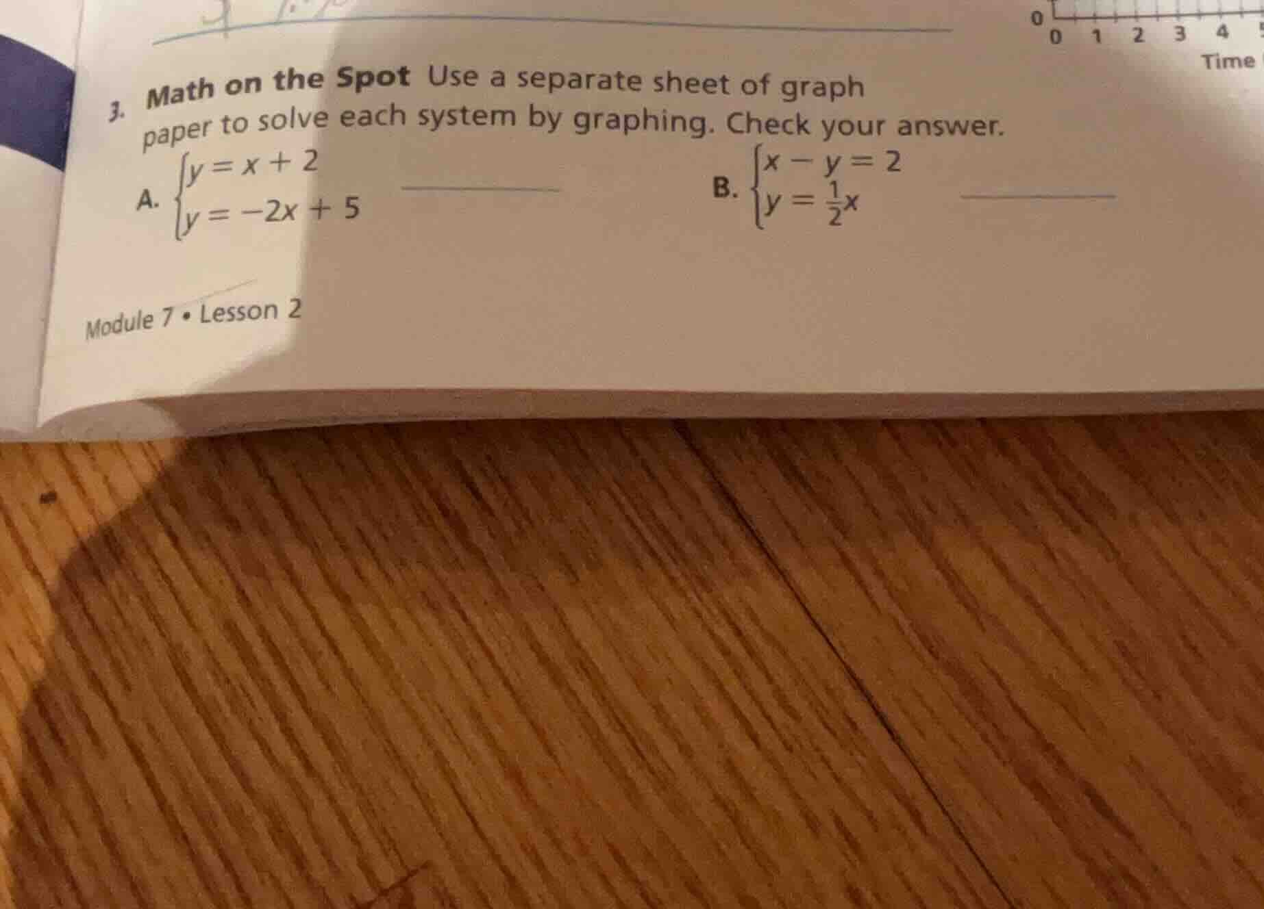 3. math on the spot use a separate sheet of graph paper to solve each s…