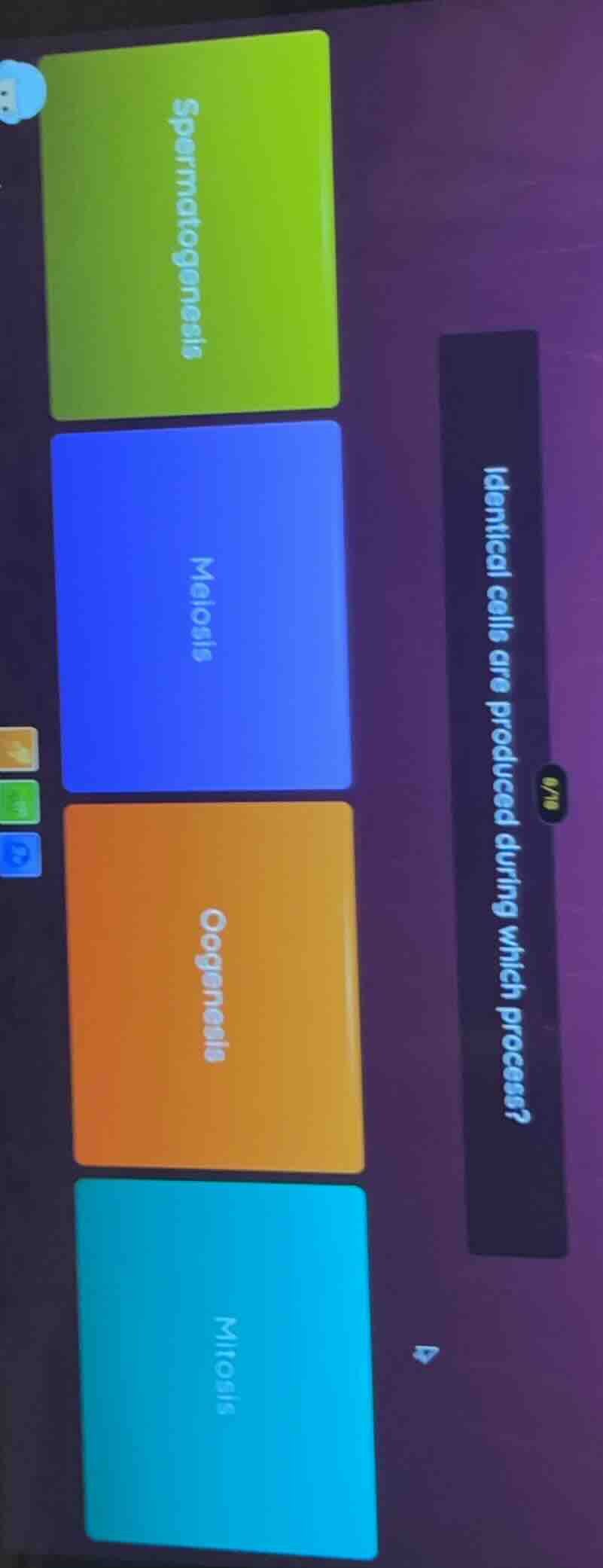 identical cells are produced during which process? spermatogenesis meio…