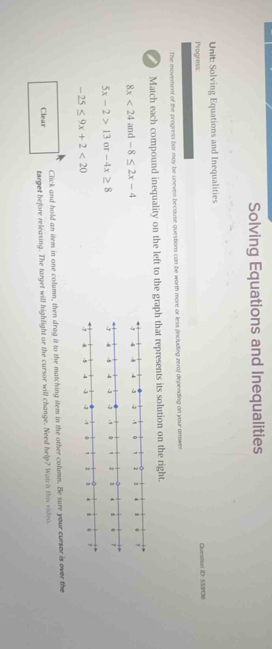 unit: solving equations and inequalities progress: the movement of the …