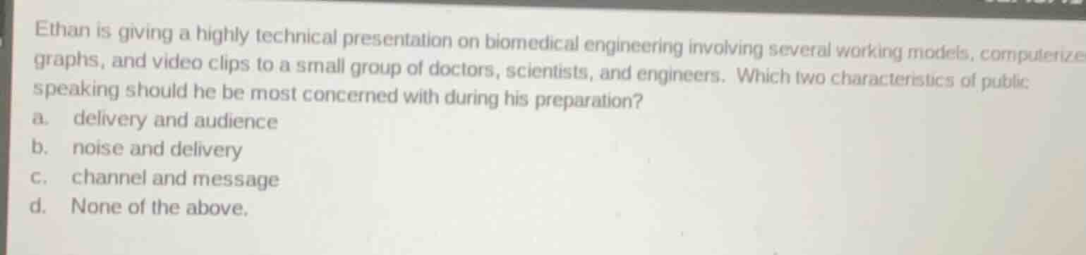 ethan is giving a highly technical presentation on biomedical engineeri…
