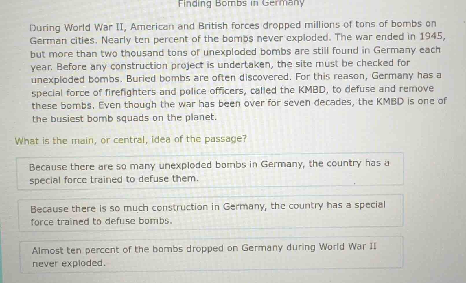 finding bombs in germany during world war ii, american and british forc…