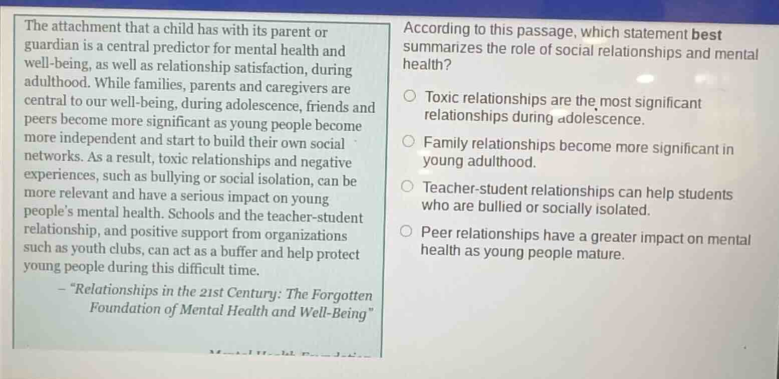 the attachment that a child has with its parent or guardian is a centra…
