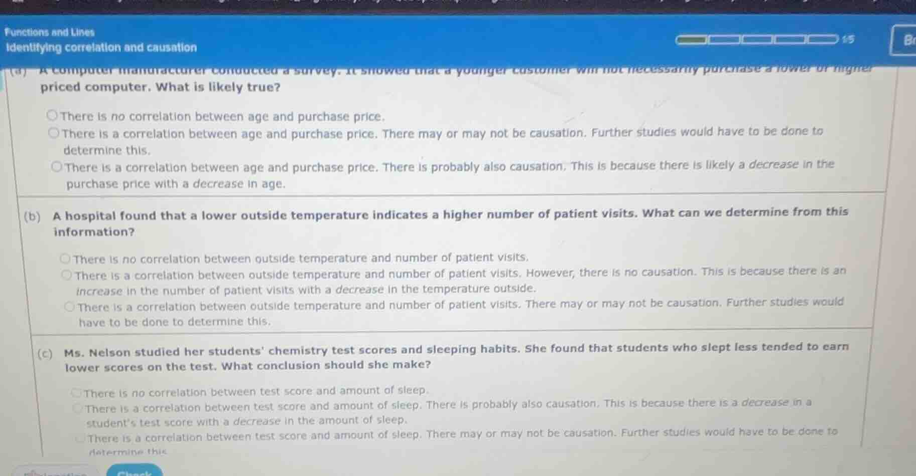 functions and lines identifying correlation and causation (a) a compute…