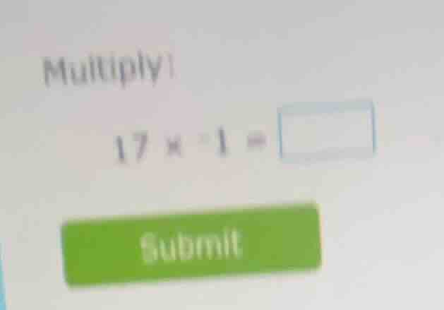 multiply 17 × -1 = submit