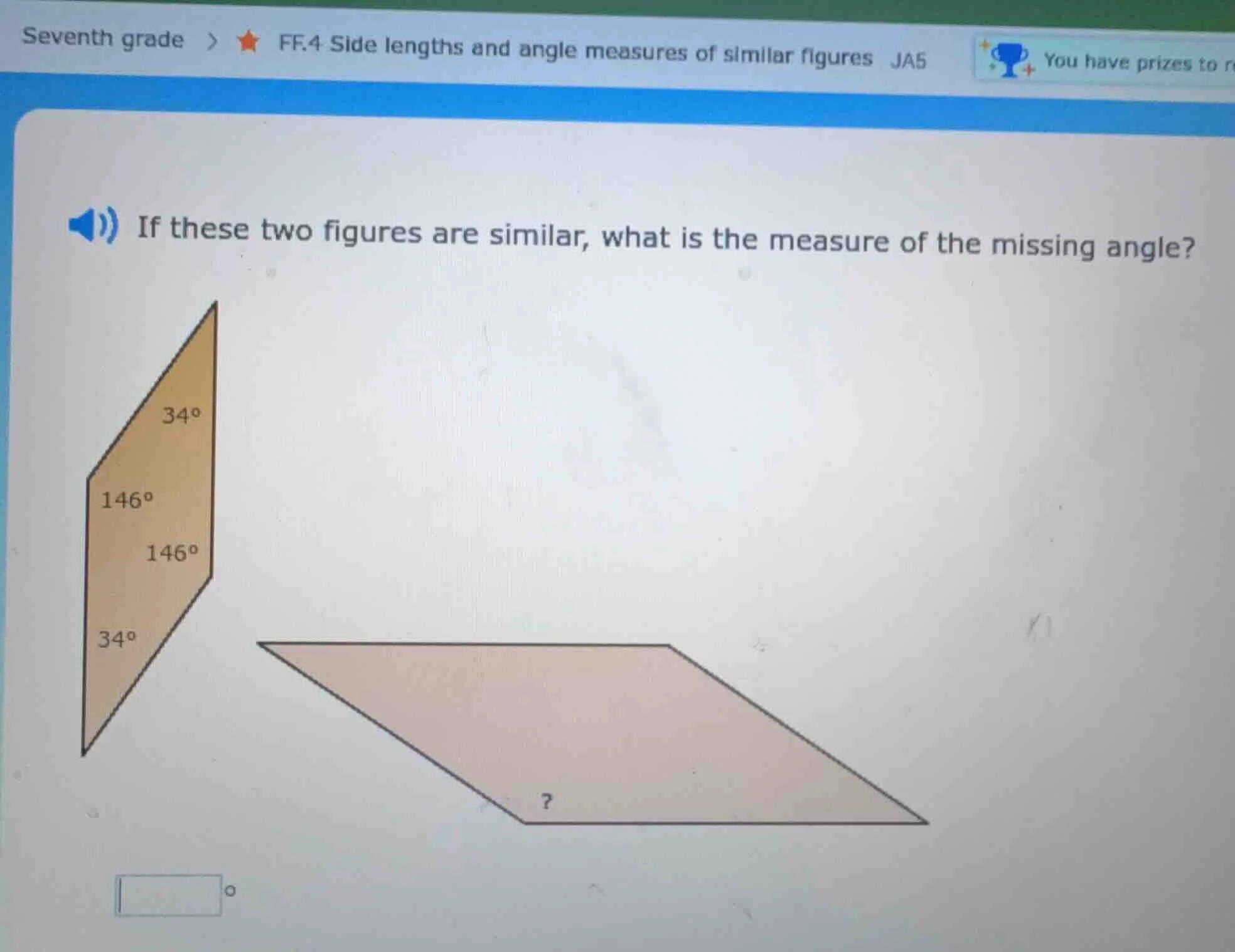 seventh grade > ★ ff.4 side lengths and angle measures of similar figur…