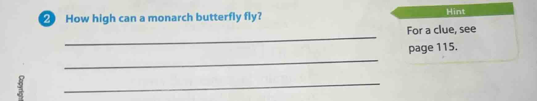 2 how high can a monarch butterfly fly? for a clue, see page 115.