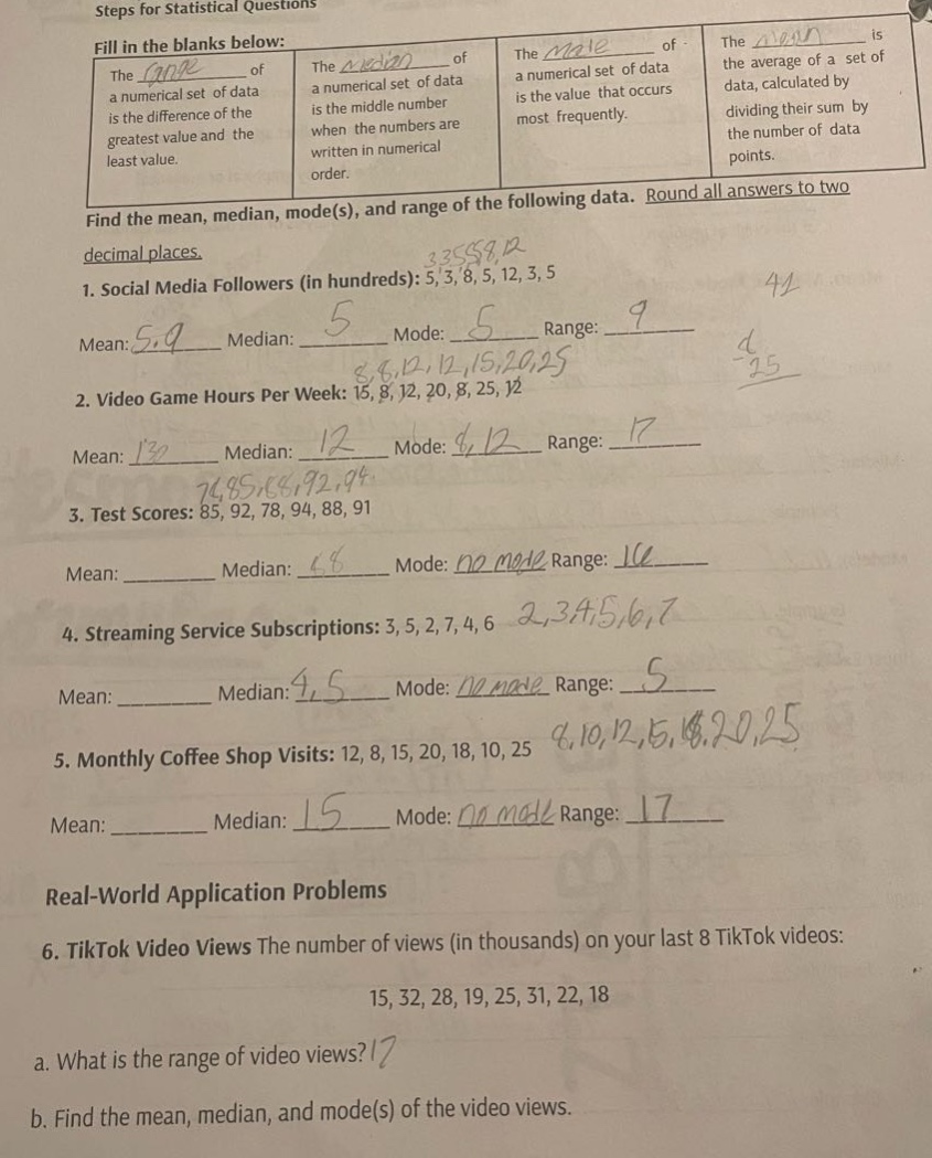 steps for statistical questions fill in the blanks below: the ____ of a…