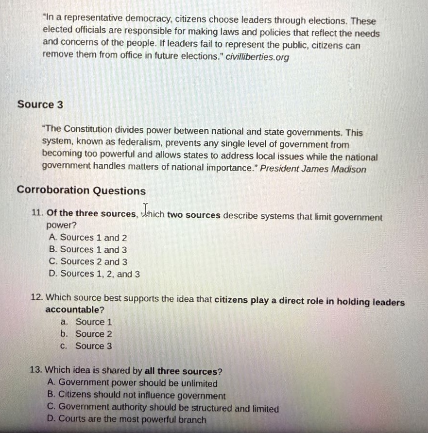 “in a representative democracy, citizens choose leaders through electio…