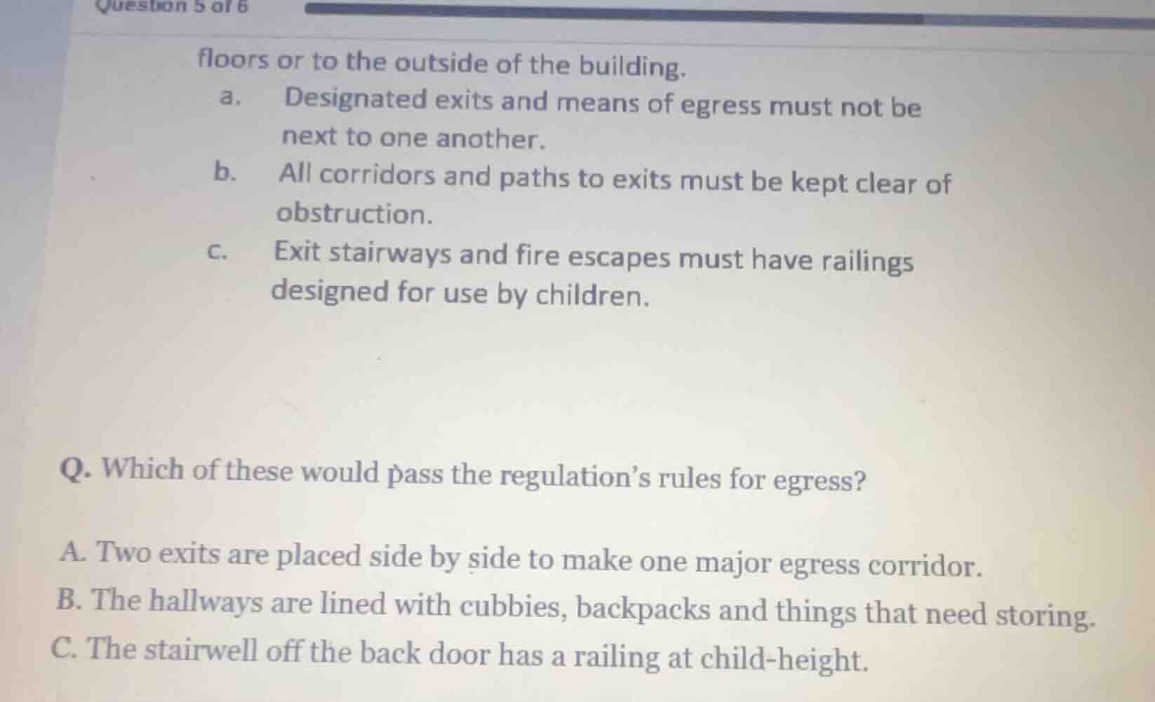 floors or to the outside of the building. a. designated exits and means…