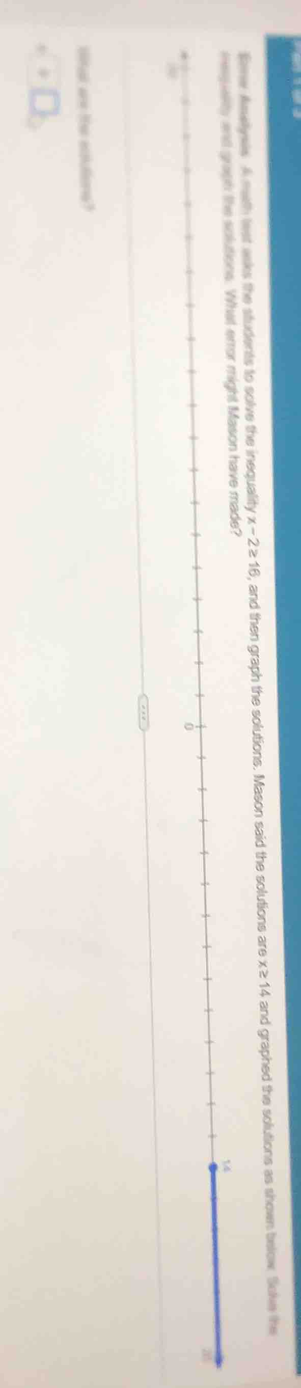 error analysis a student, named mason, asks the students to solve the i…