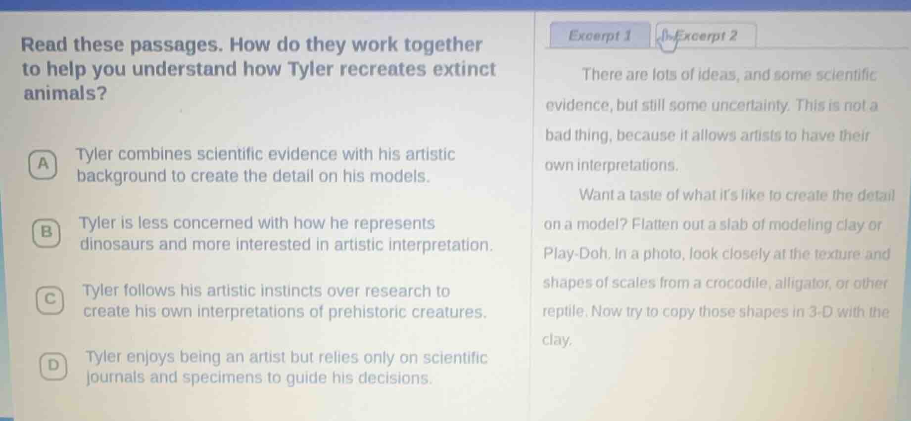 read these passages. how do they work together to help you understand h…