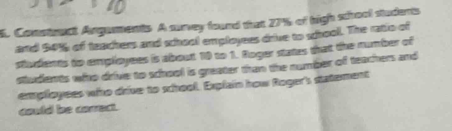 6. construct arguments a survey found that 22% of high school students …