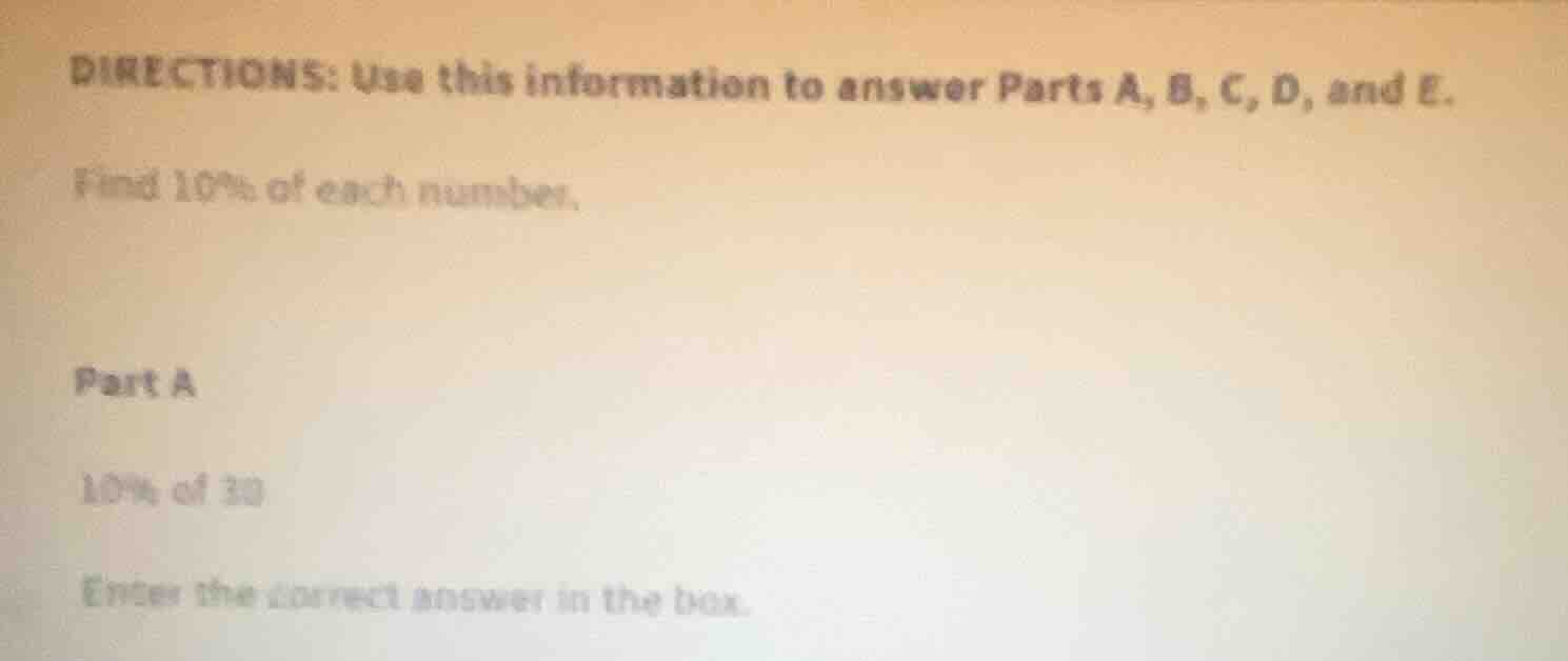 directions: use this information to answer parts a, b, c, d, and e. fin…