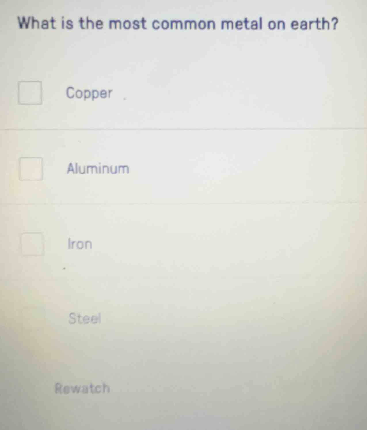 what is the most common metal on earth? copper aluminum iron steel rewa…