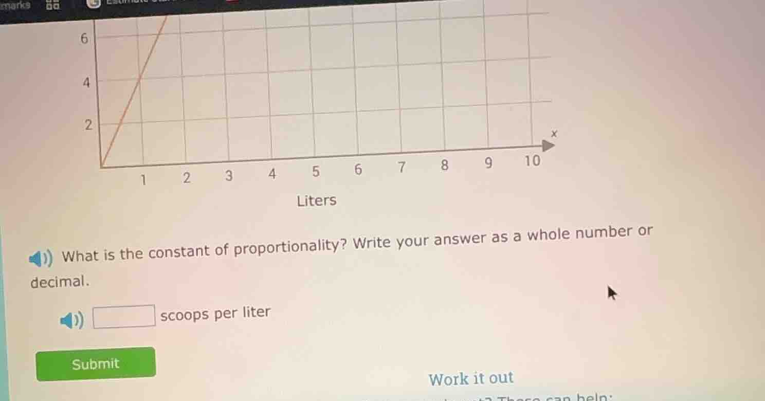 what is the constant of proportionality? write your answer as a whole n…