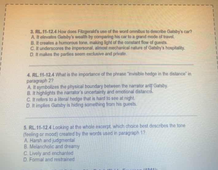 3. rl.11 - 12.4 how does fitzgerald’s use of the word omnibus to descri…