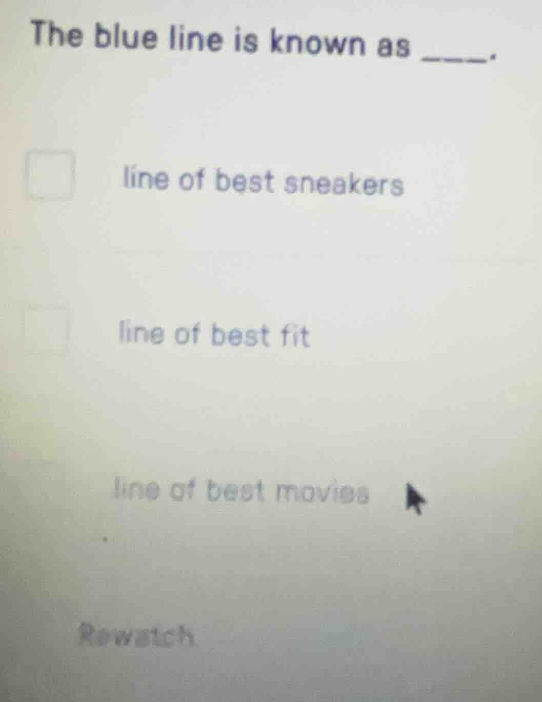 the blue line is known as ____. line of best sneakers line of best fit …