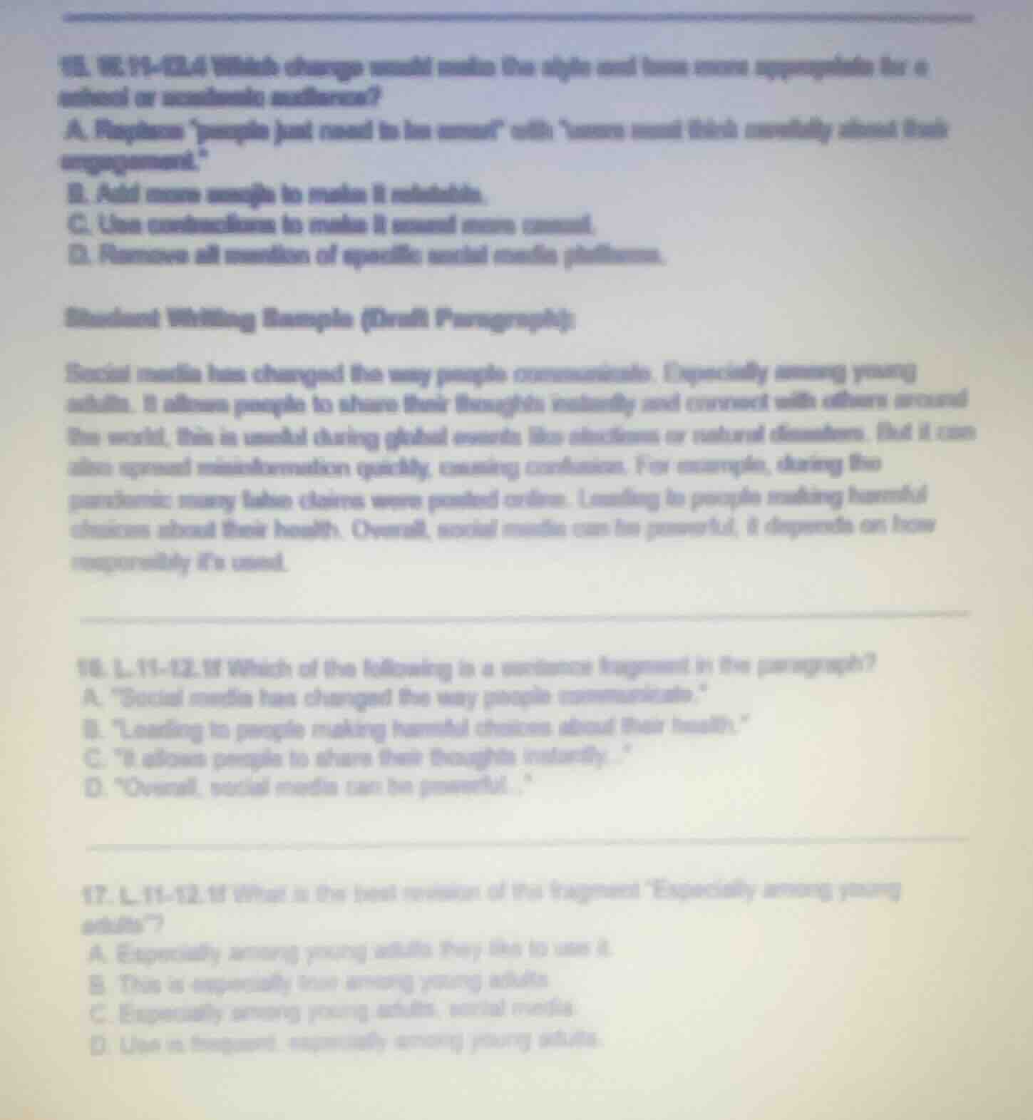 15. w.11-12.4 which change would make the style and tone more appropria…