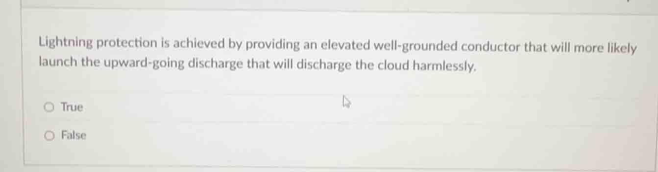 lightning protection is achieved by providing an elevated well - ground…