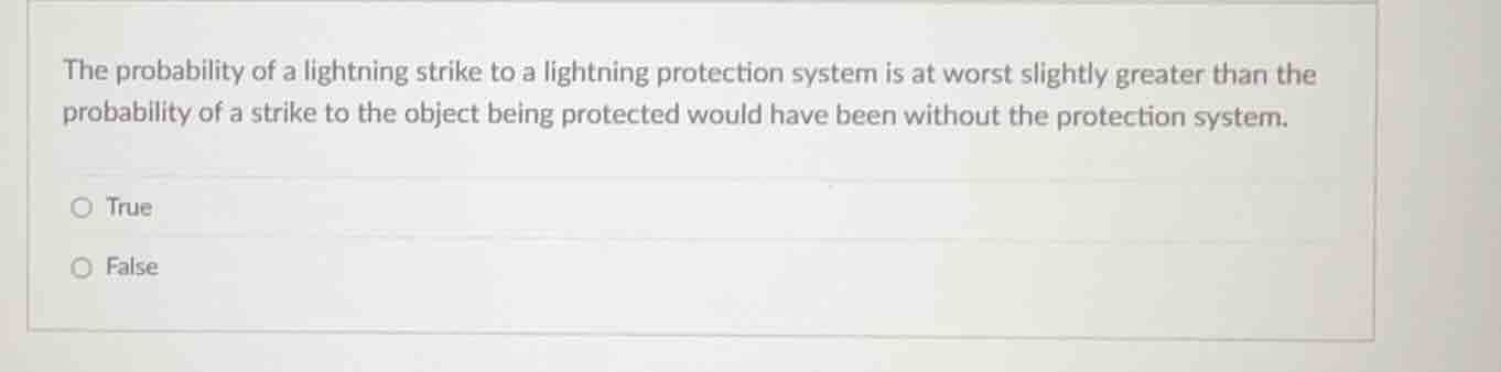 the probability of a lightning strike to a lightning protection system …