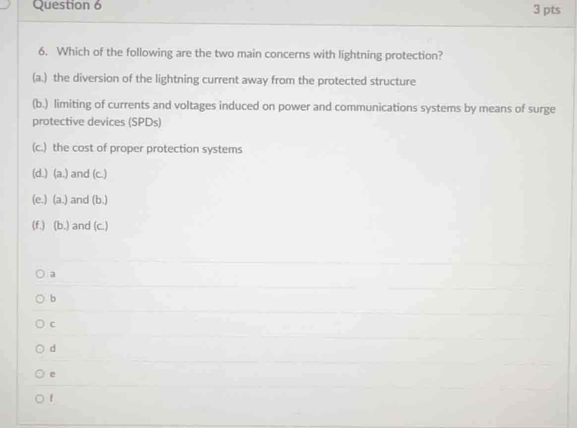 question 6 3 pts 6. which of the following are the two main concerns wi…