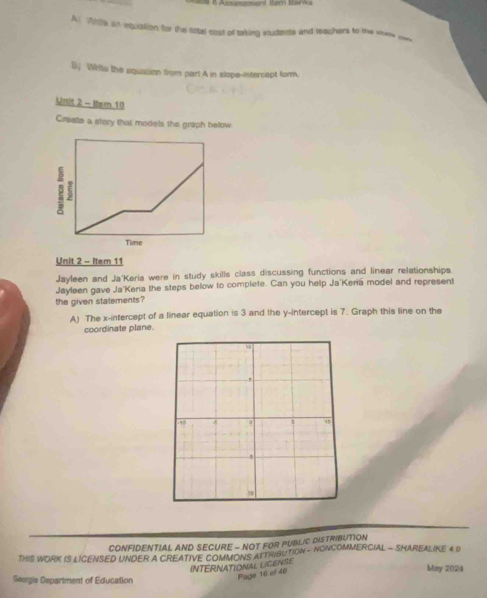 a) write an equation for the total cost of taking students and teachers…