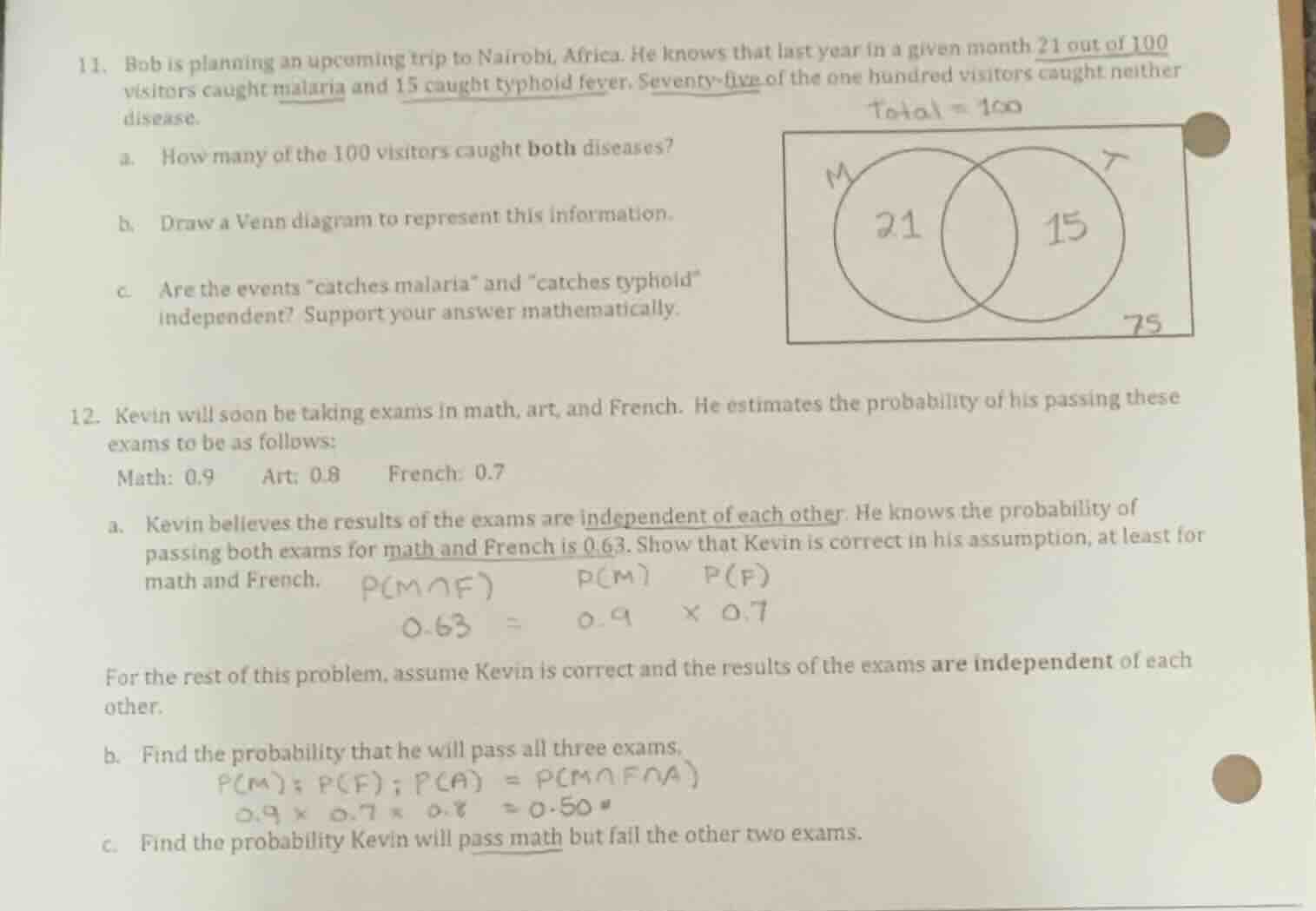 11. bob is planning an upcoming trip to nairobi, africa. he knows that …