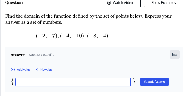 question watch video show examples find the domain of the function defi…
