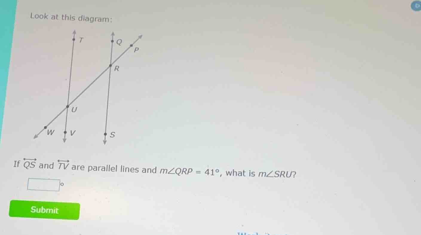 look at this diagram: diagram with lines and points t, q, p, r, u, w, v…