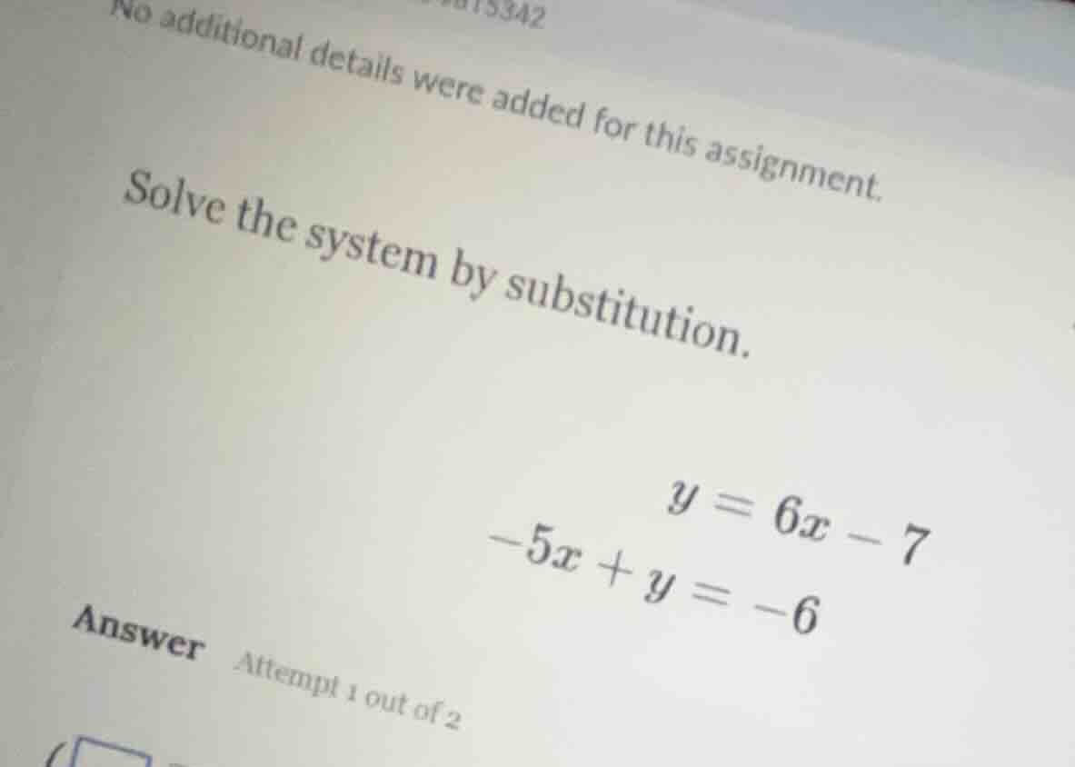 no additional details were added for this assignment. solve the system …