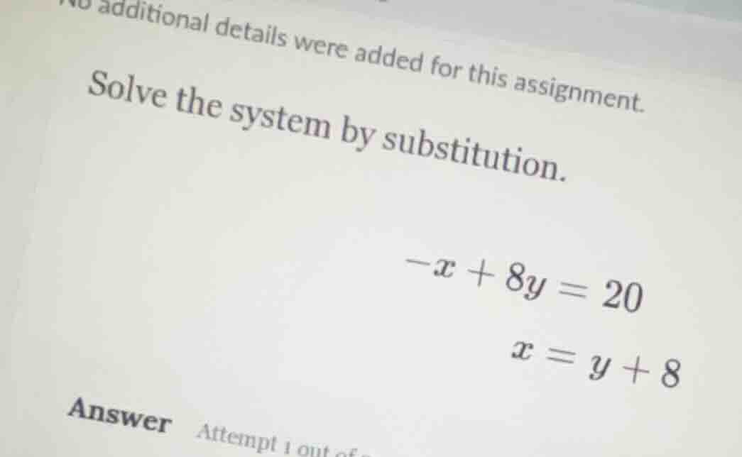 no additional details were added for this assignment. solve the system …