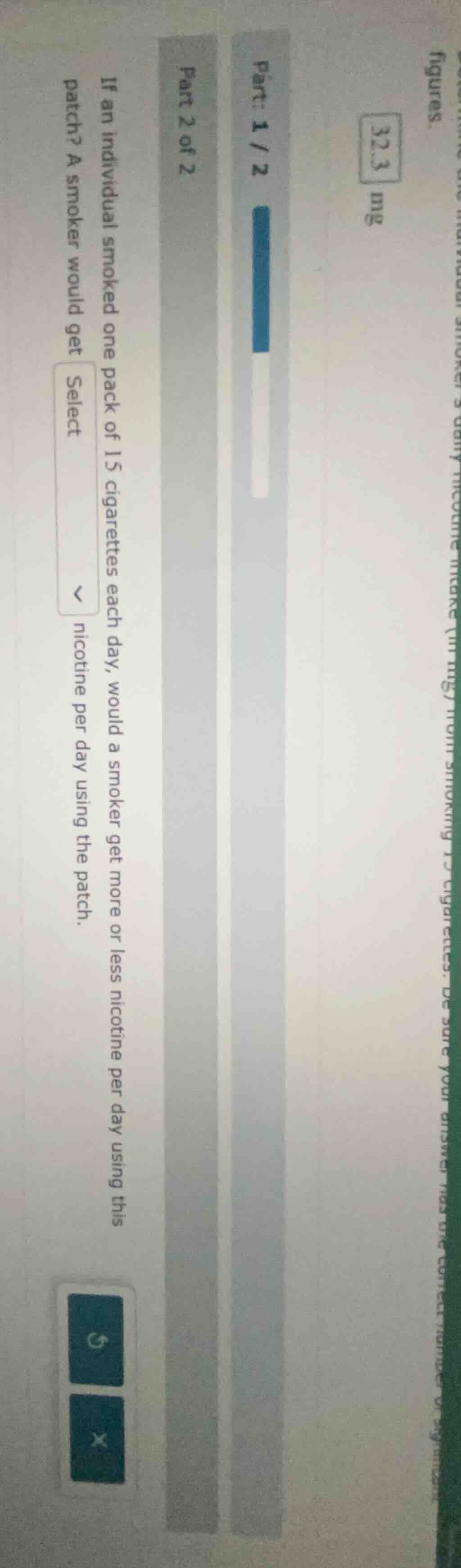 32.3 mg part: 1 / 2 part 2 of 2 if an individual smoked one pack of 15 …