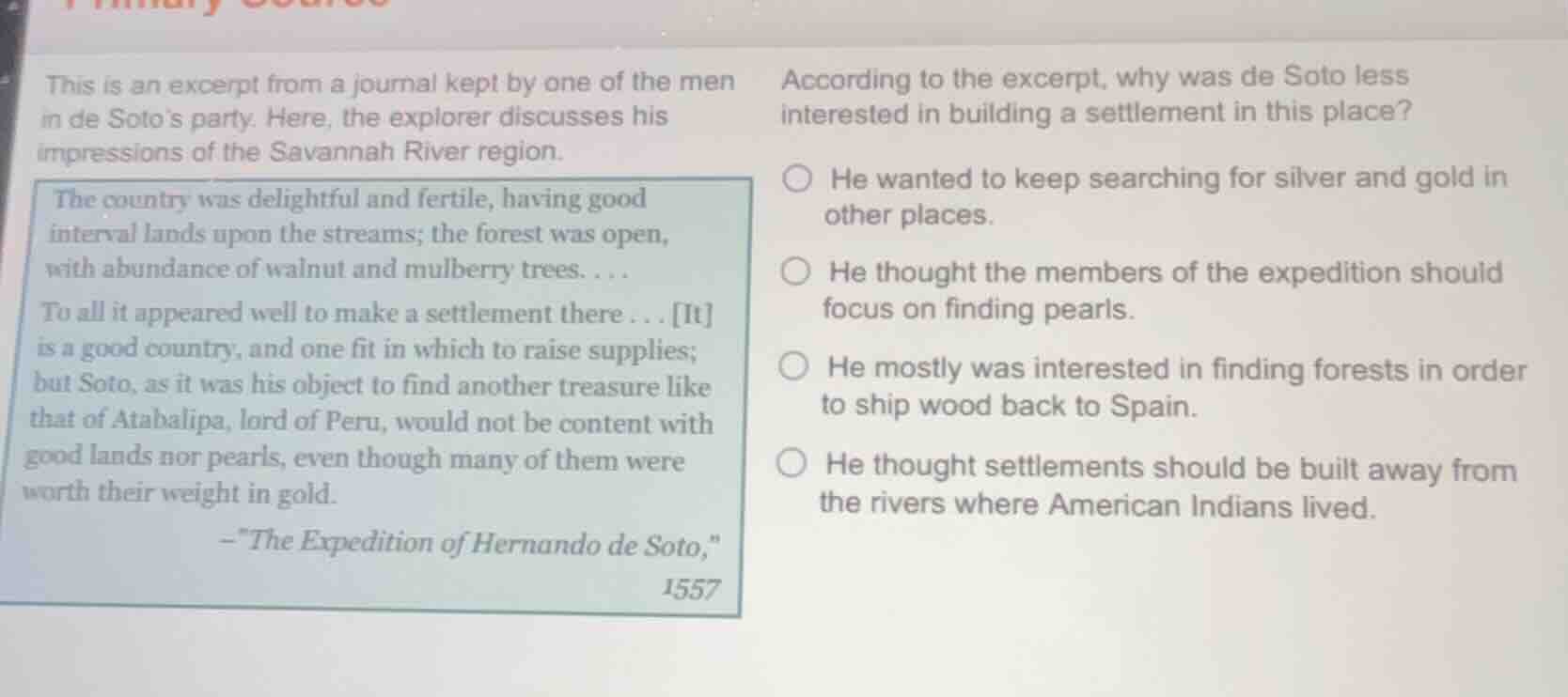 this is an excerpt from a journal kept by one of the men in de sotos pa…