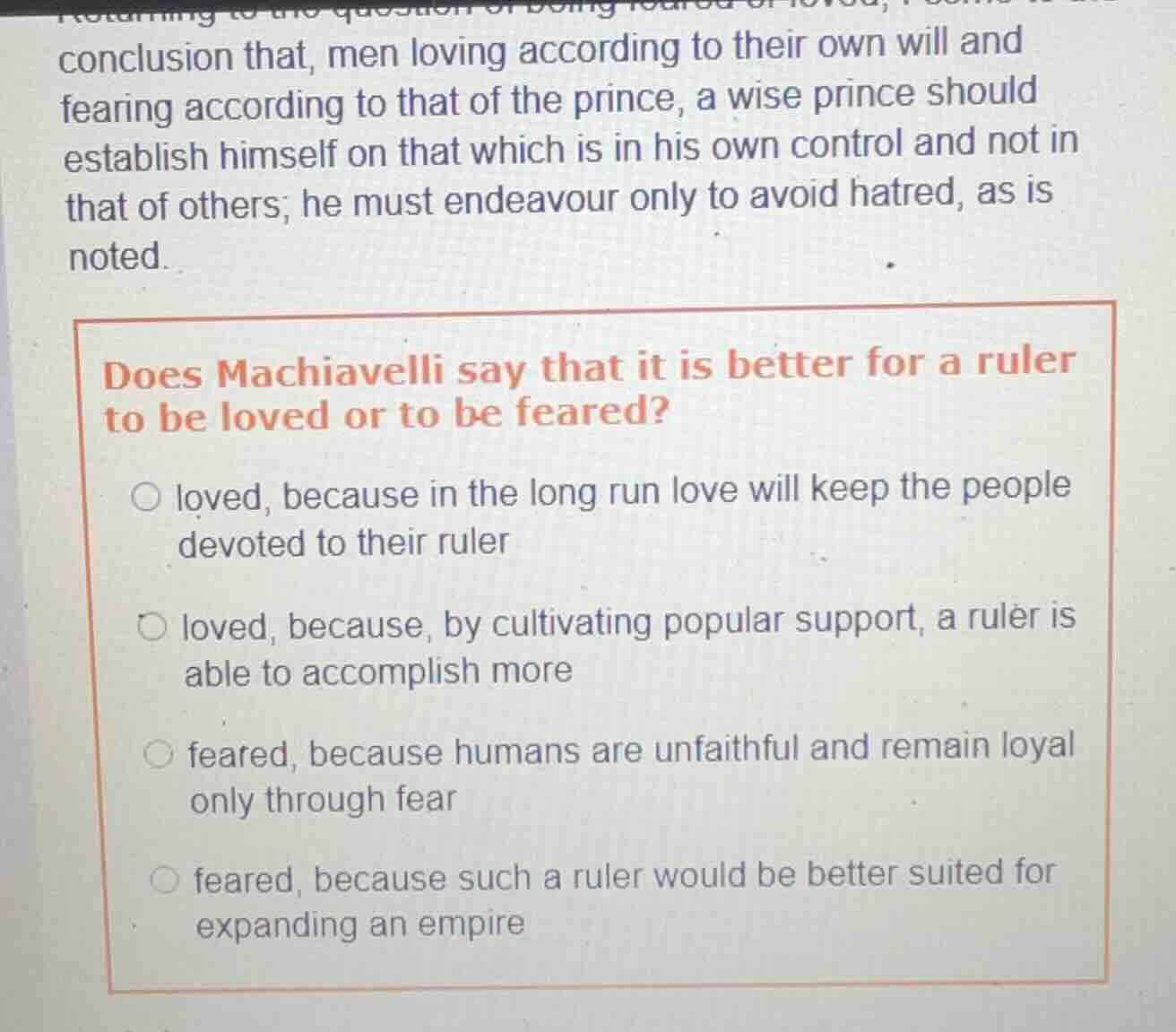 conclusion that, men loving according to their own will and fearing acc…