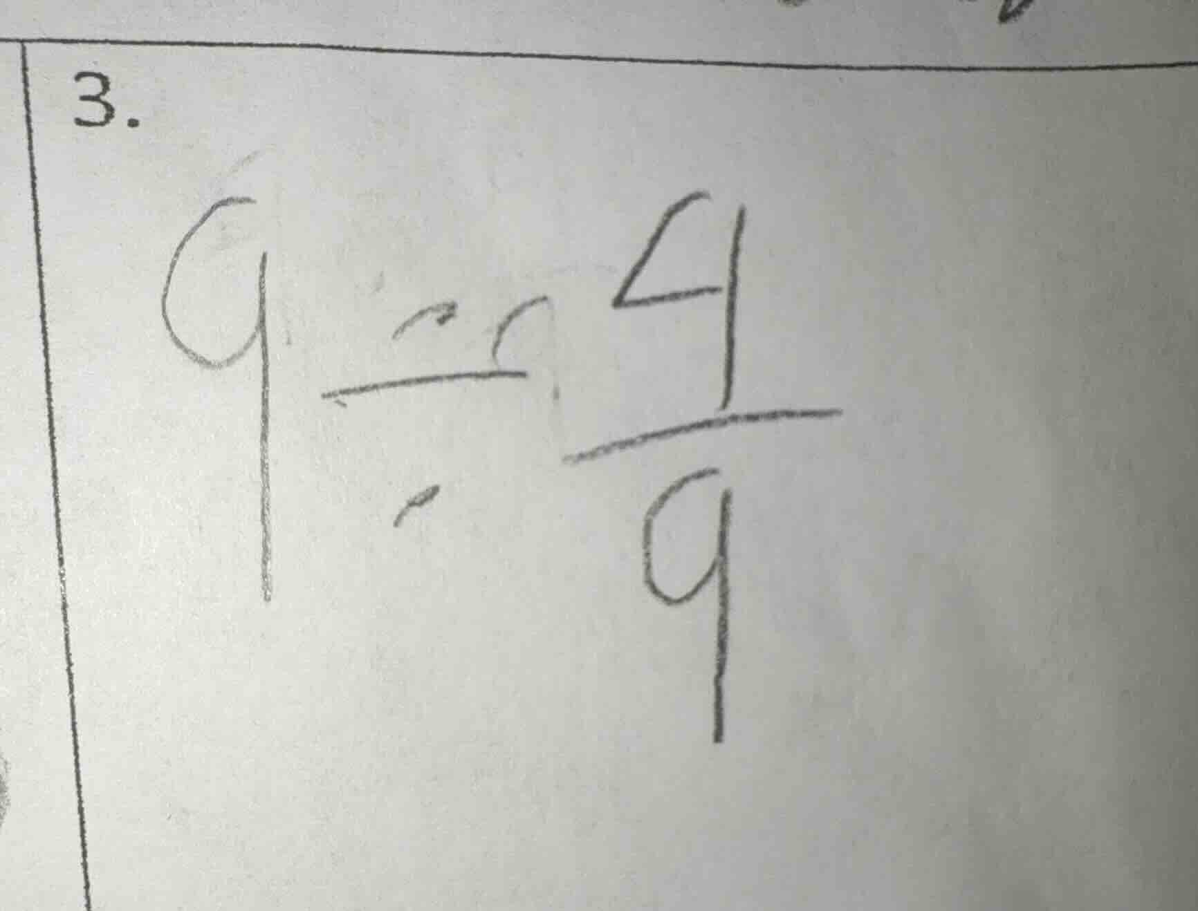3. $9 \\div \\frac{4}{9}$