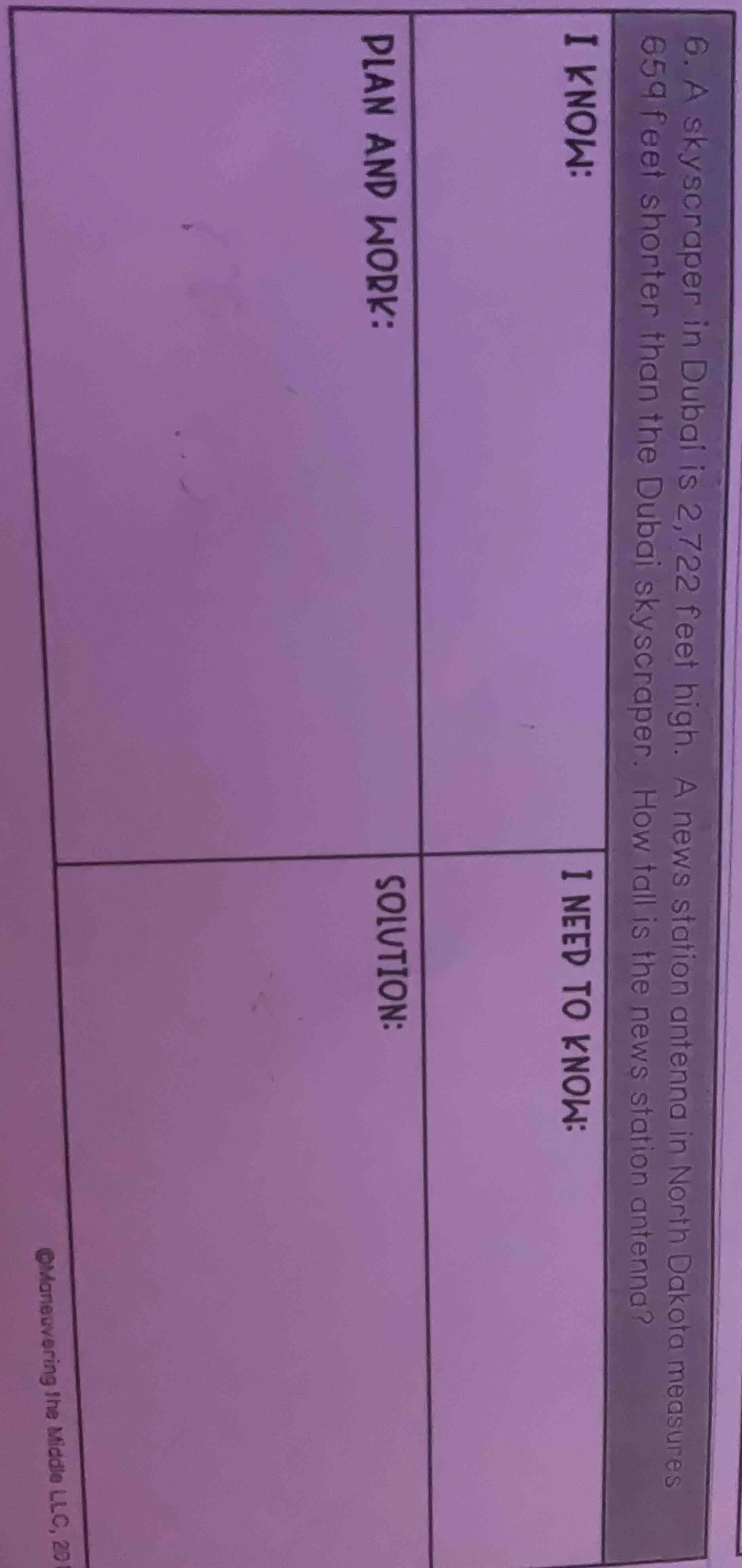 6. a skyscraper in dubai is 2,722 feet high. a news station antenna in …