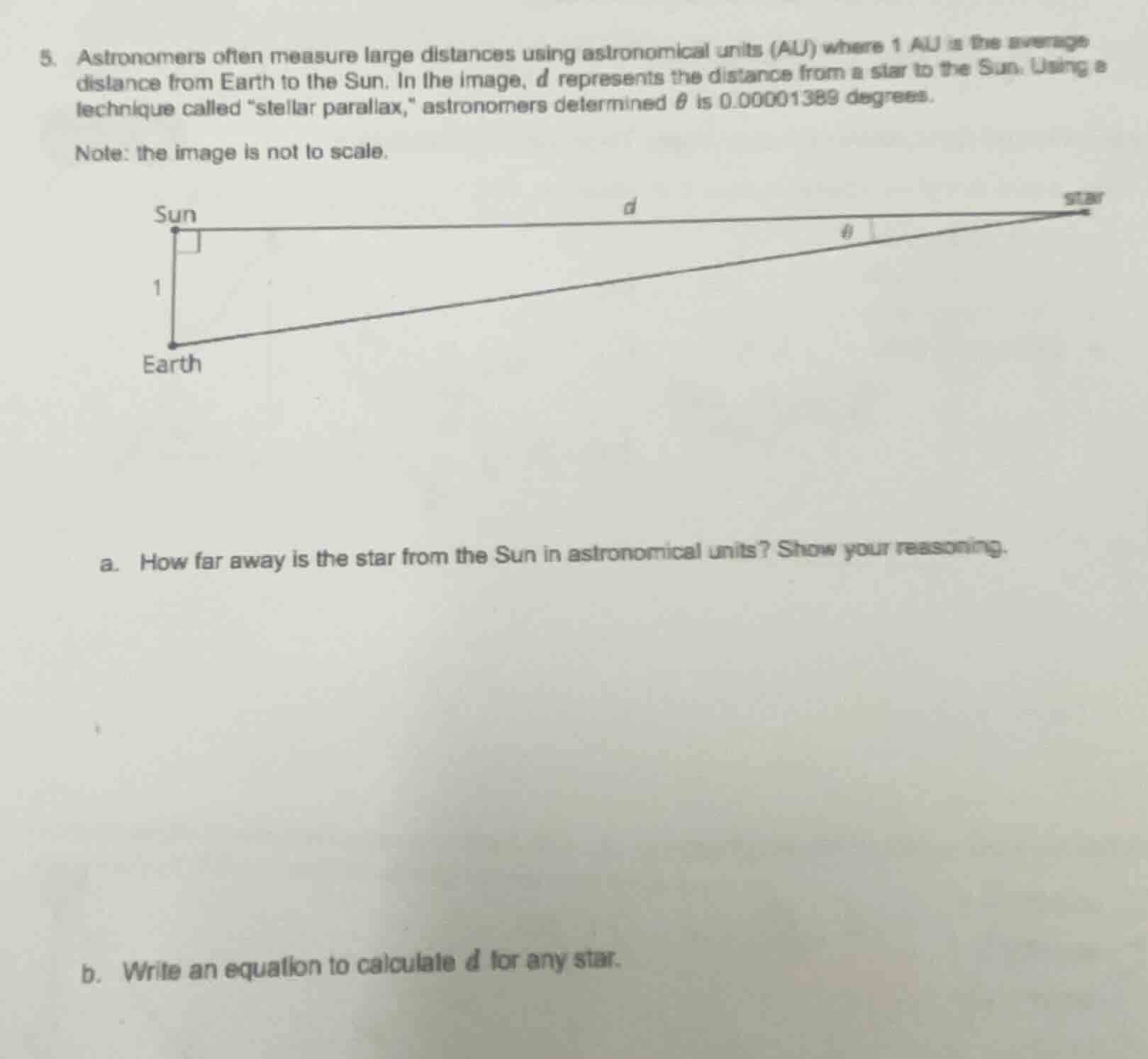 5. astronomers often measure large distances using astronomical units (…