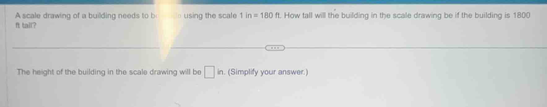 a scale drawing of a building needs to be made using the scale 1 in = 1…