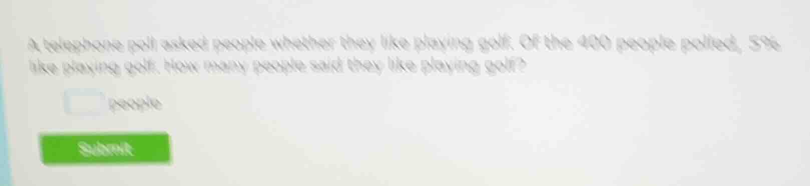 a telephone poll asked people whether they like playing golf. of the 40…